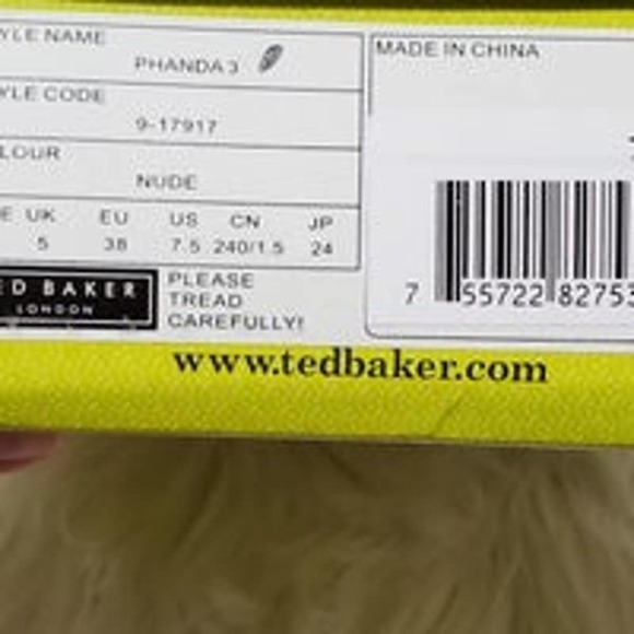 BRAND NEW Ted Baker Phanda 3 Heeled Sandals  - Nude Size 7.5 - Picture 8 of 8